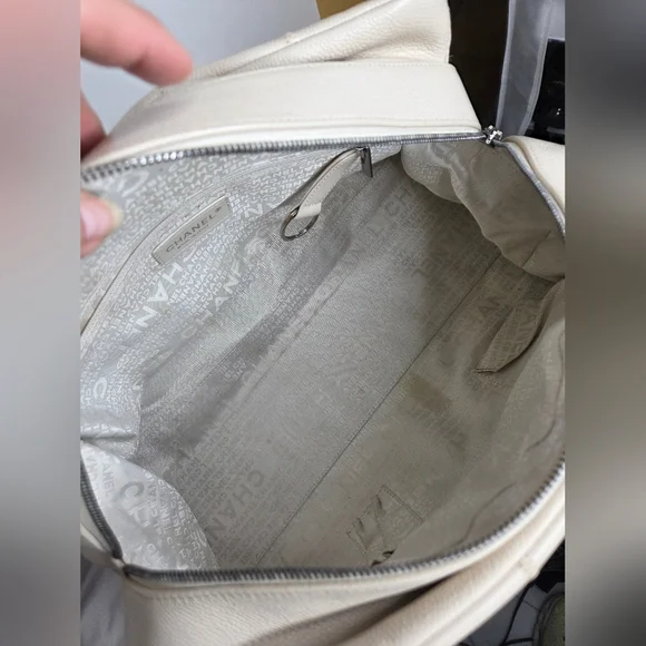 Chanel Large Quilter Stitch Caviar Leather HandBag from the mid-90s, - Picture 13 of 16